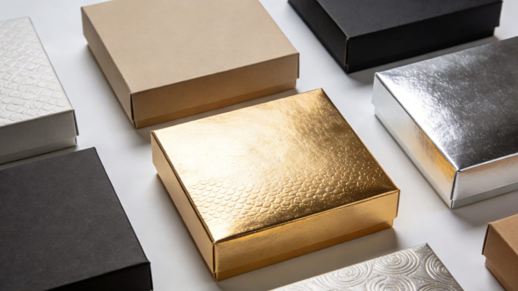 Comparison of different rigid box materials and finishes