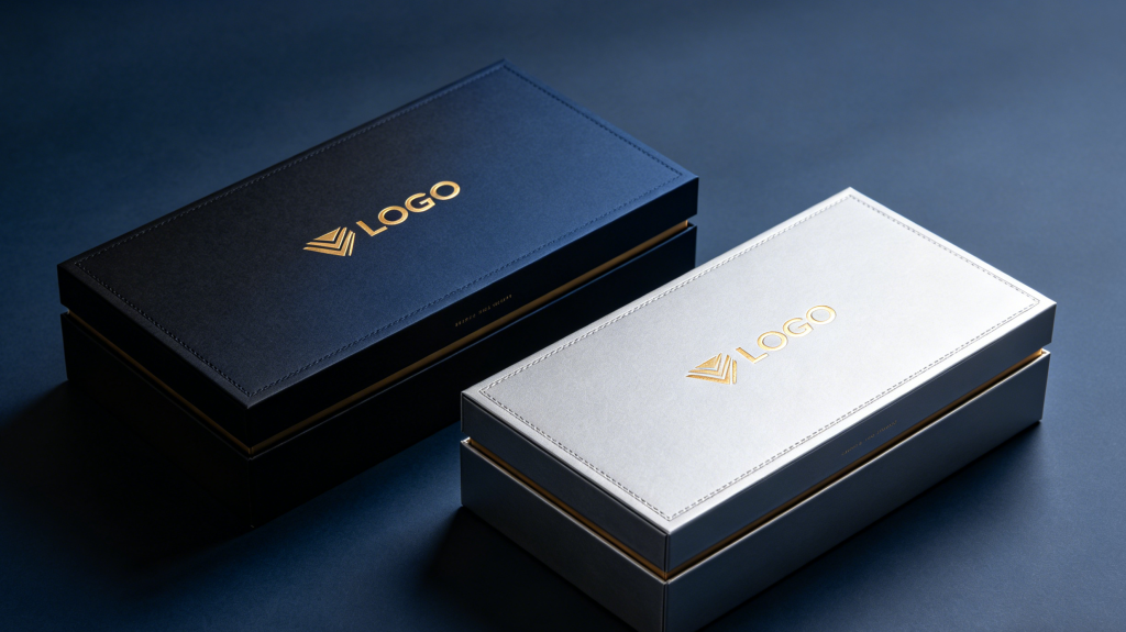 Luxury rigid box packaging design for electronics branding