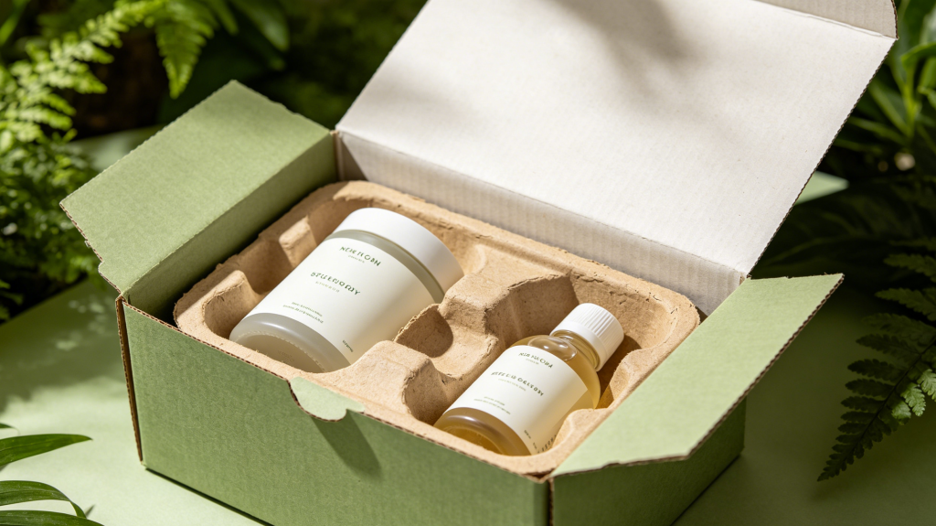 Paper insert eco friendly rigid box packaging