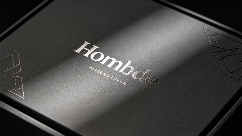 Rigid box with matte base and spot gloss logo