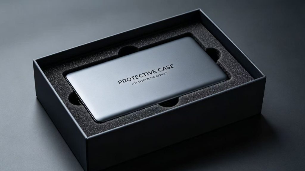 Custom Electronics Packaging with Foam Protection Protective rigid box with foam insert for electronics