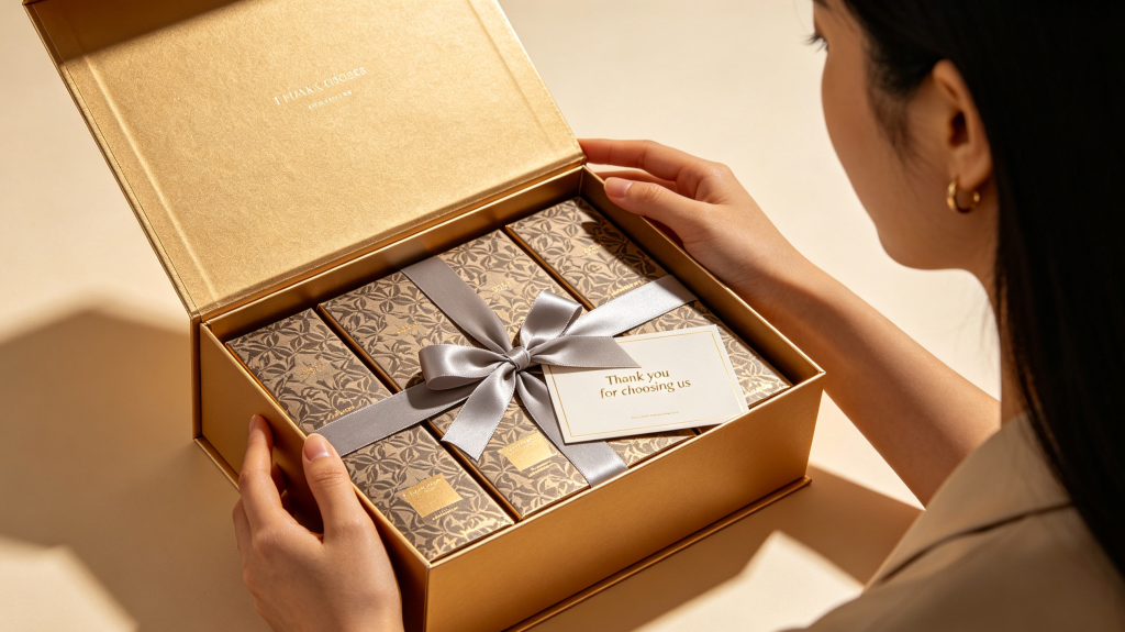 Eco friendly rigid box packaging made from recyclable materials