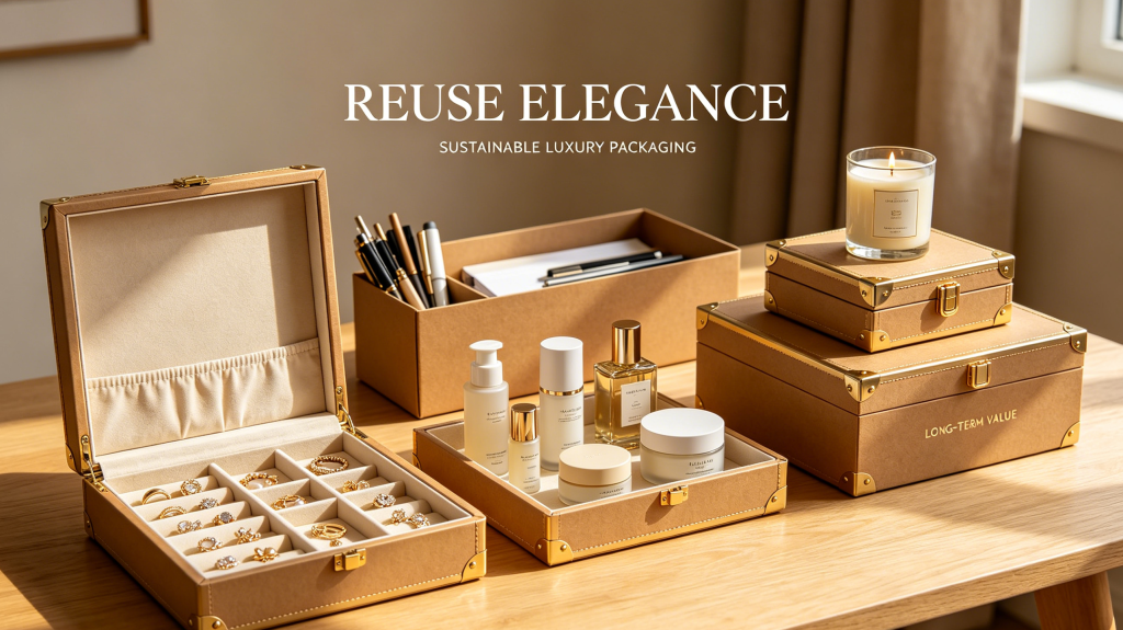 Reusable Sustainable Rigid Box Packaging Reusable luxury rigid box packaging for sustainable brand presentation