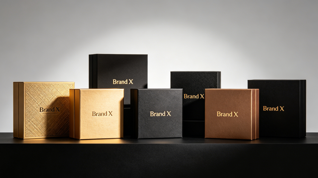 Custom Luxury Brand Packaging Design Custom rigid boxes with luxury branding elements