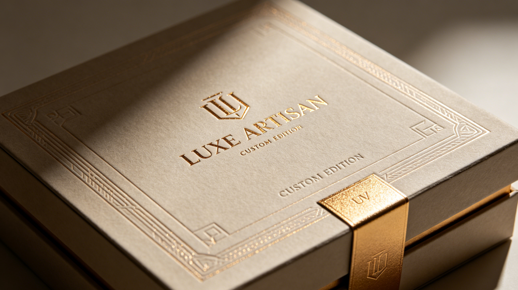 Custom Rigid Box Branding and Packaging Design Custom rigid box with foil stamping embossing and luxury branding