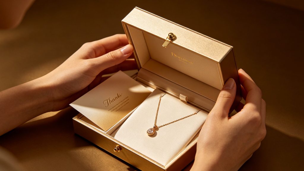 Luxury Jewelry Packaging Unboxing Experience Luxury jewelry packaging unboxing experience with magnetic closure box