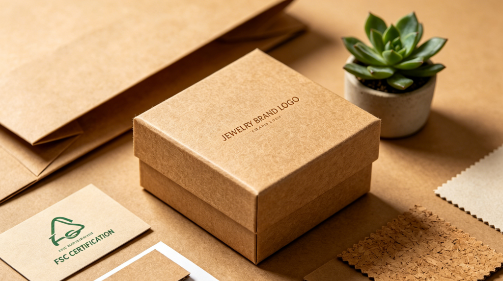 Eco-Friendly Jewelry Rigid Box Packaging Sustainable rigid box packaging made from recycled materials for jewelry brands